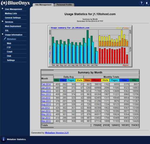 Web Statistics