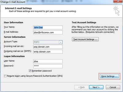 step 3 check manually configure server settings or additional server types checkbox and click next