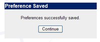 Preferences Saved